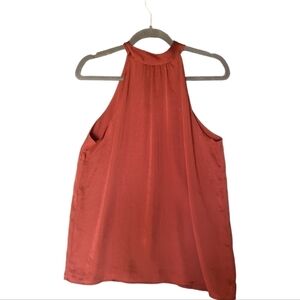 S • Reitmans • Rock & Shine Satin High Neck Sleeveless Blouse with Neck Tie